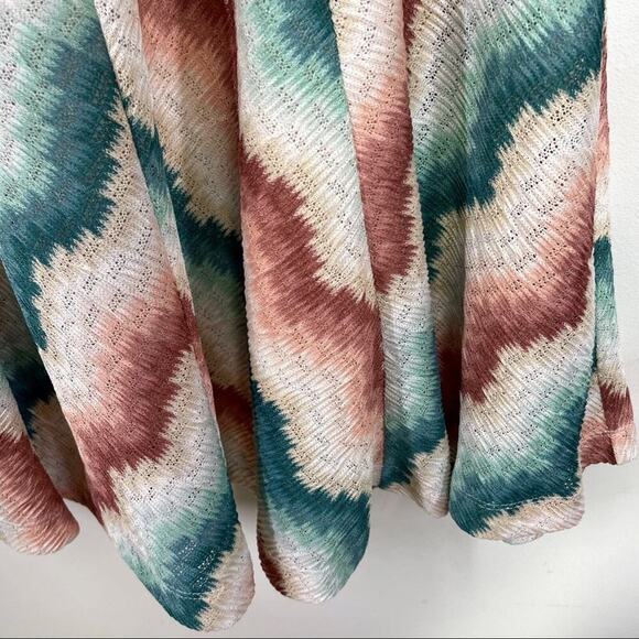 ANTHROPOLOGIE MAEVE Maria Chevron Pull On Knit Midi Skirt Sz. S Small - Picture 4 of 6